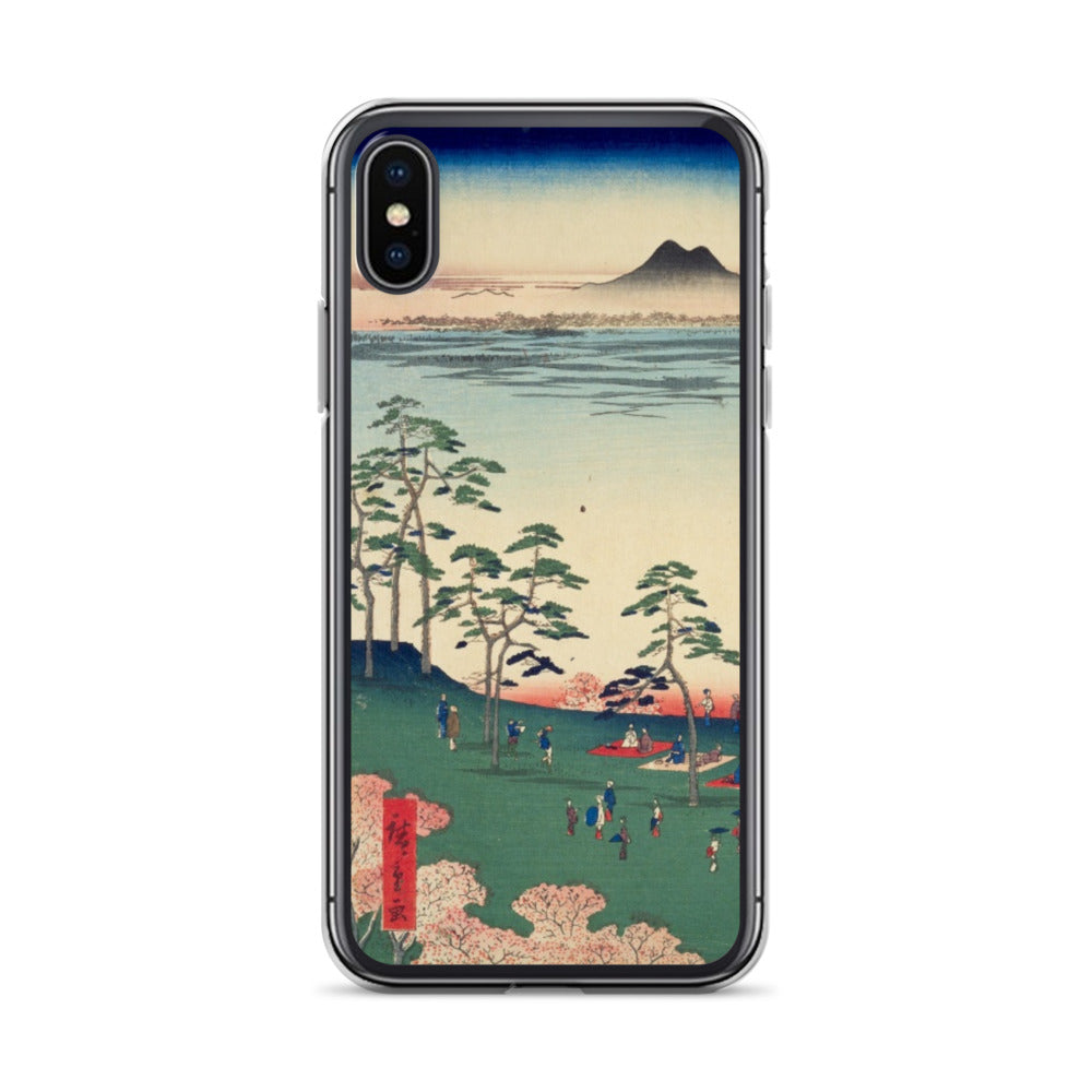 大正レトロ お花見 iPhoneケース