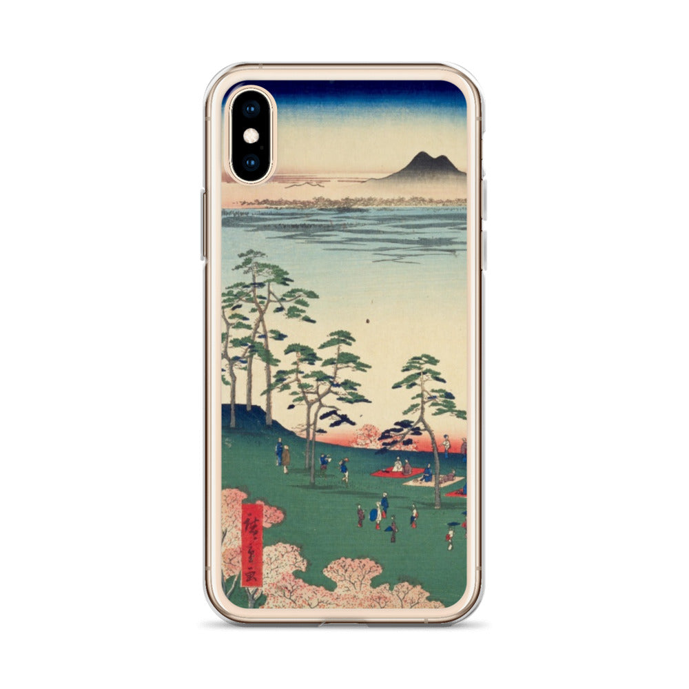 大正レトロ お花見 iPhoneケース