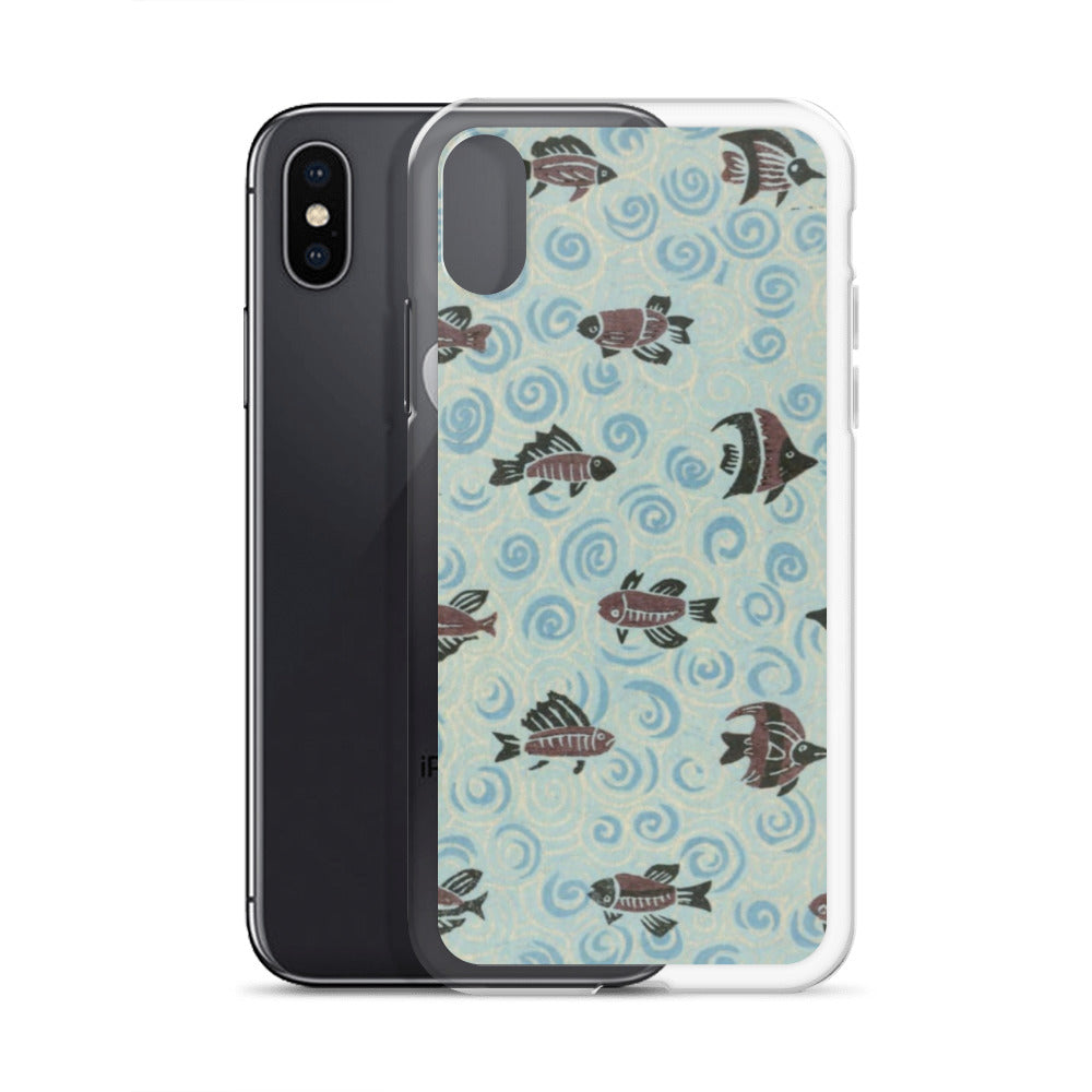 大正レトロ サカナ iPhoneケース