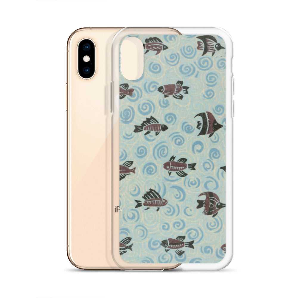 大正レトロ サカナ iPhoneケース