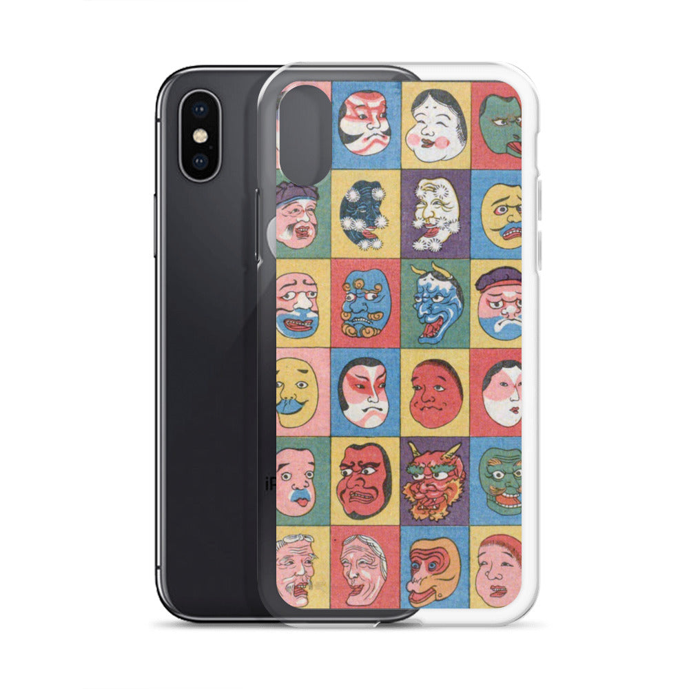 大正レトロ お面 iPhoneケース
