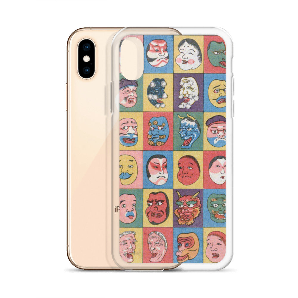 大正レトロ お面 iPhoneケース