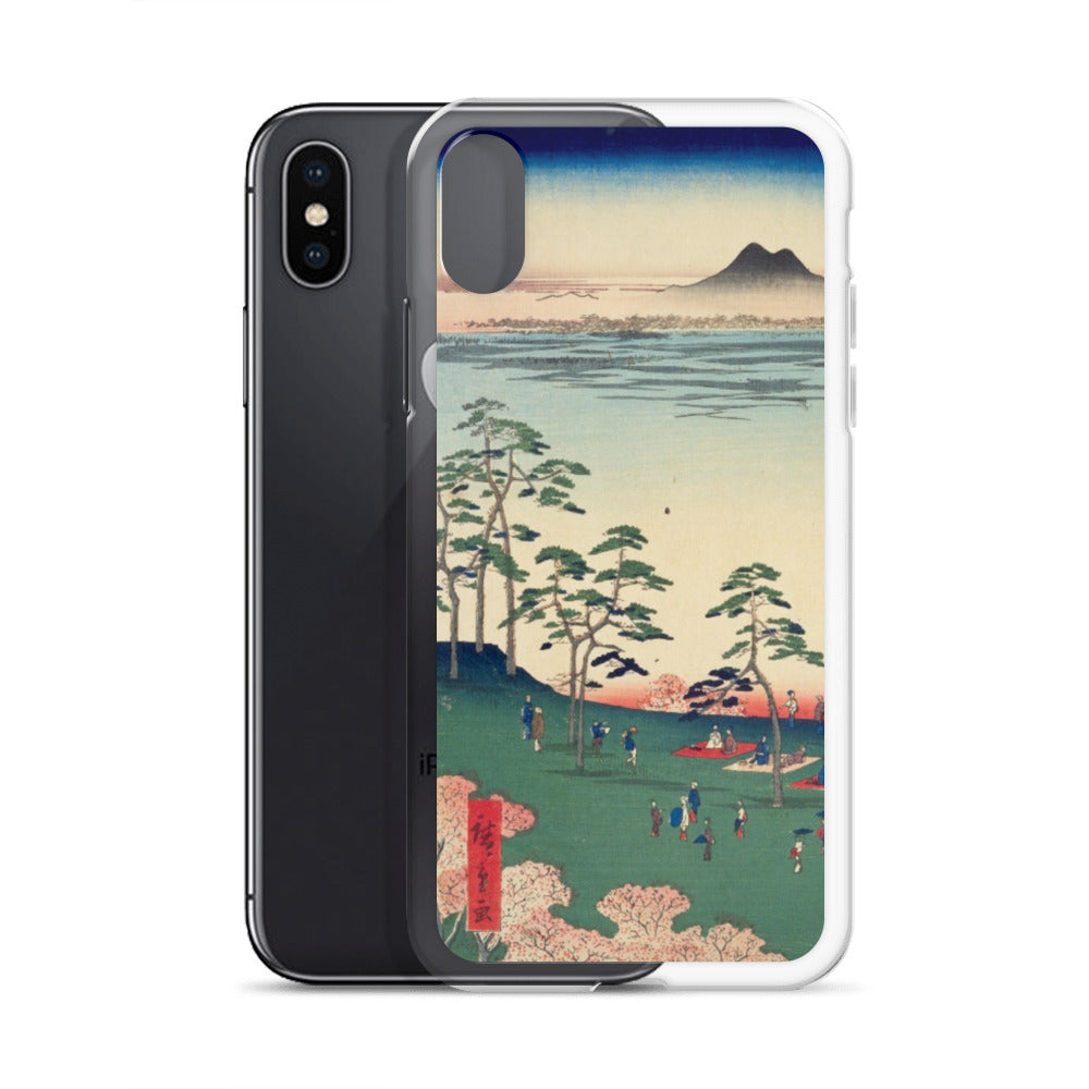 大正レトロ お花見 iPhoneケース
