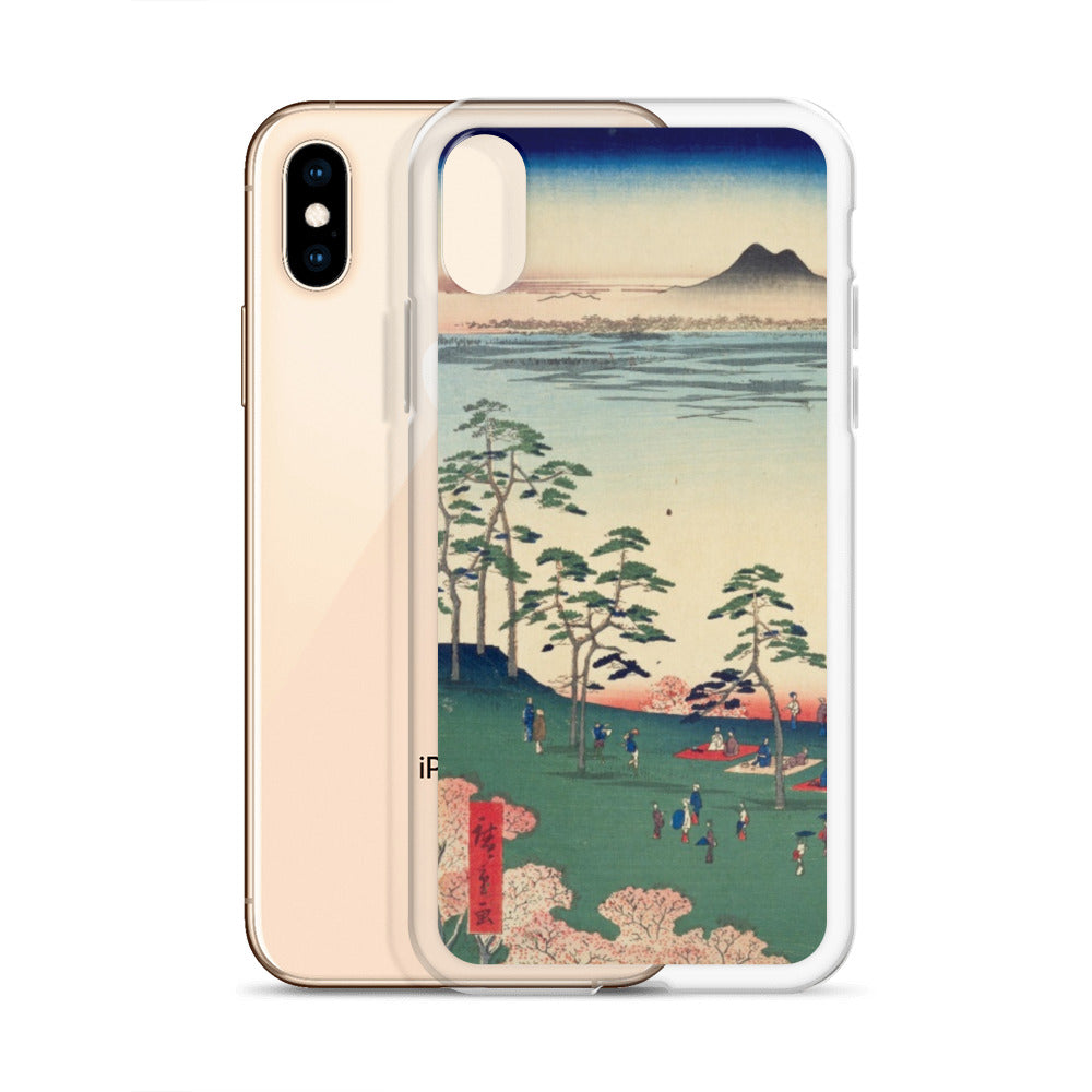 大正レトロ お花見 iPhoneケース