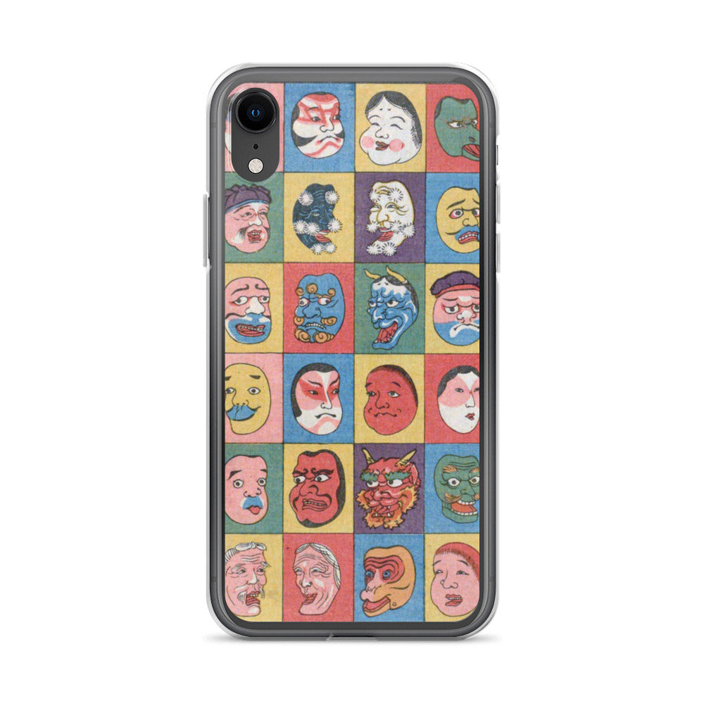 大正レトロ お面 iPhoneケース