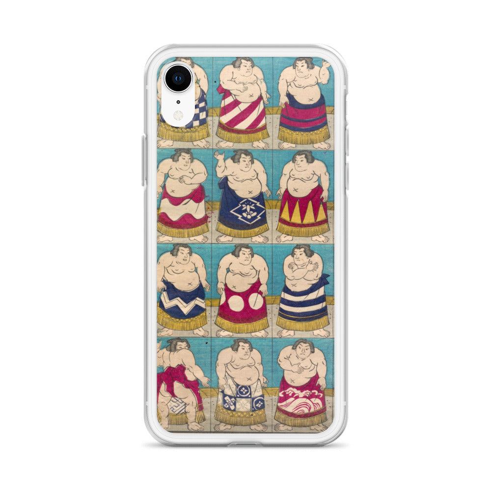 大正レトロ 相撲 iPhoneケース