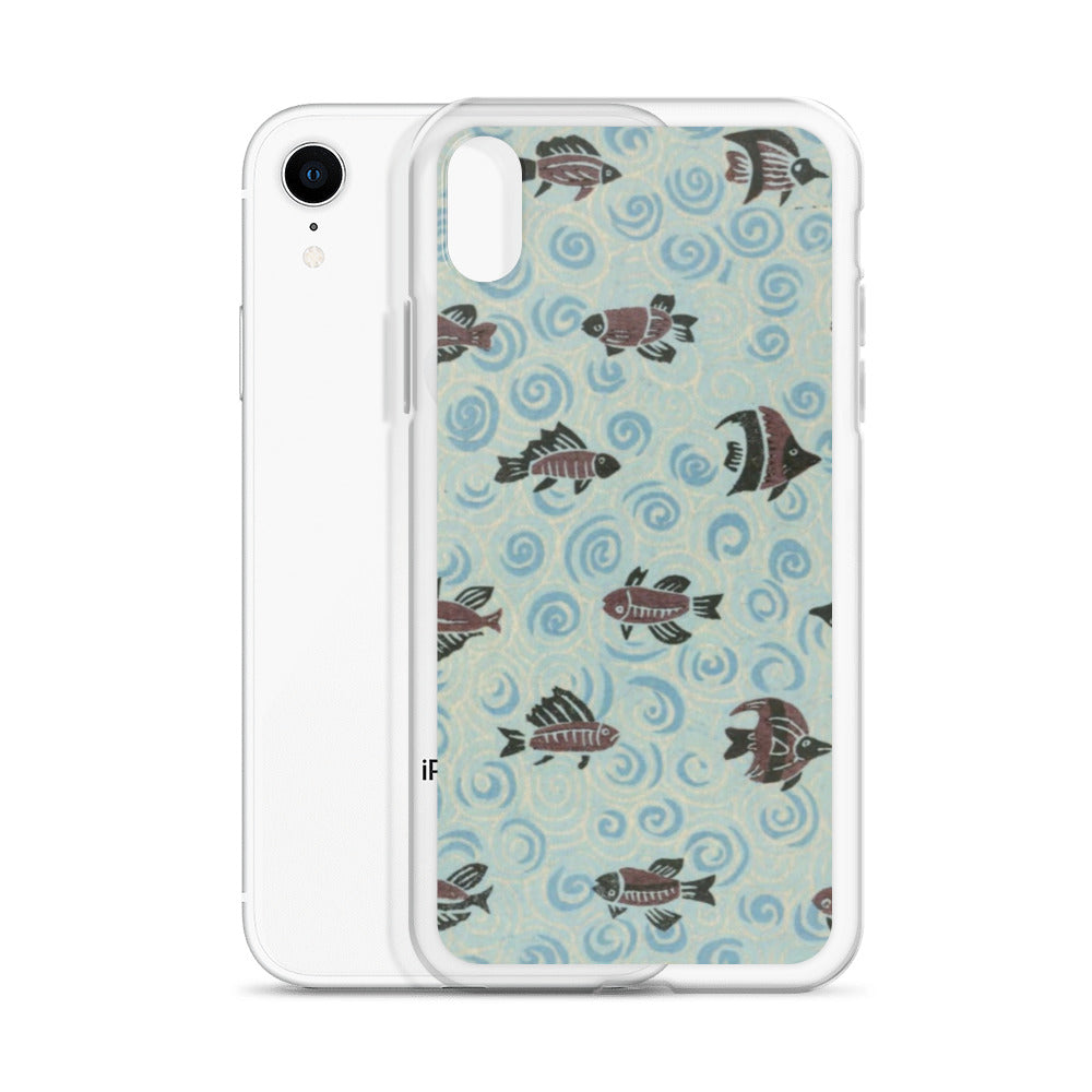 大正レトロ サカナ iPhoneケース
