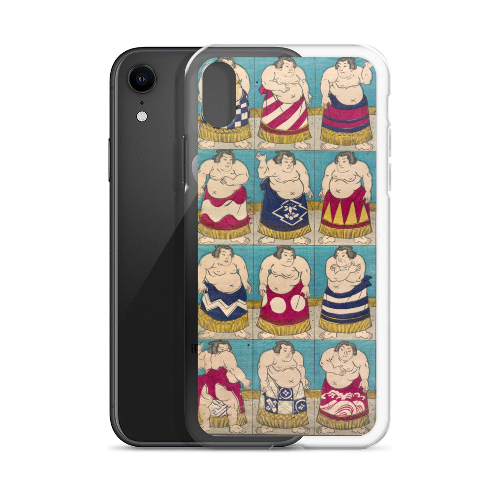 大正レトロ 相撲 iPhoneケース