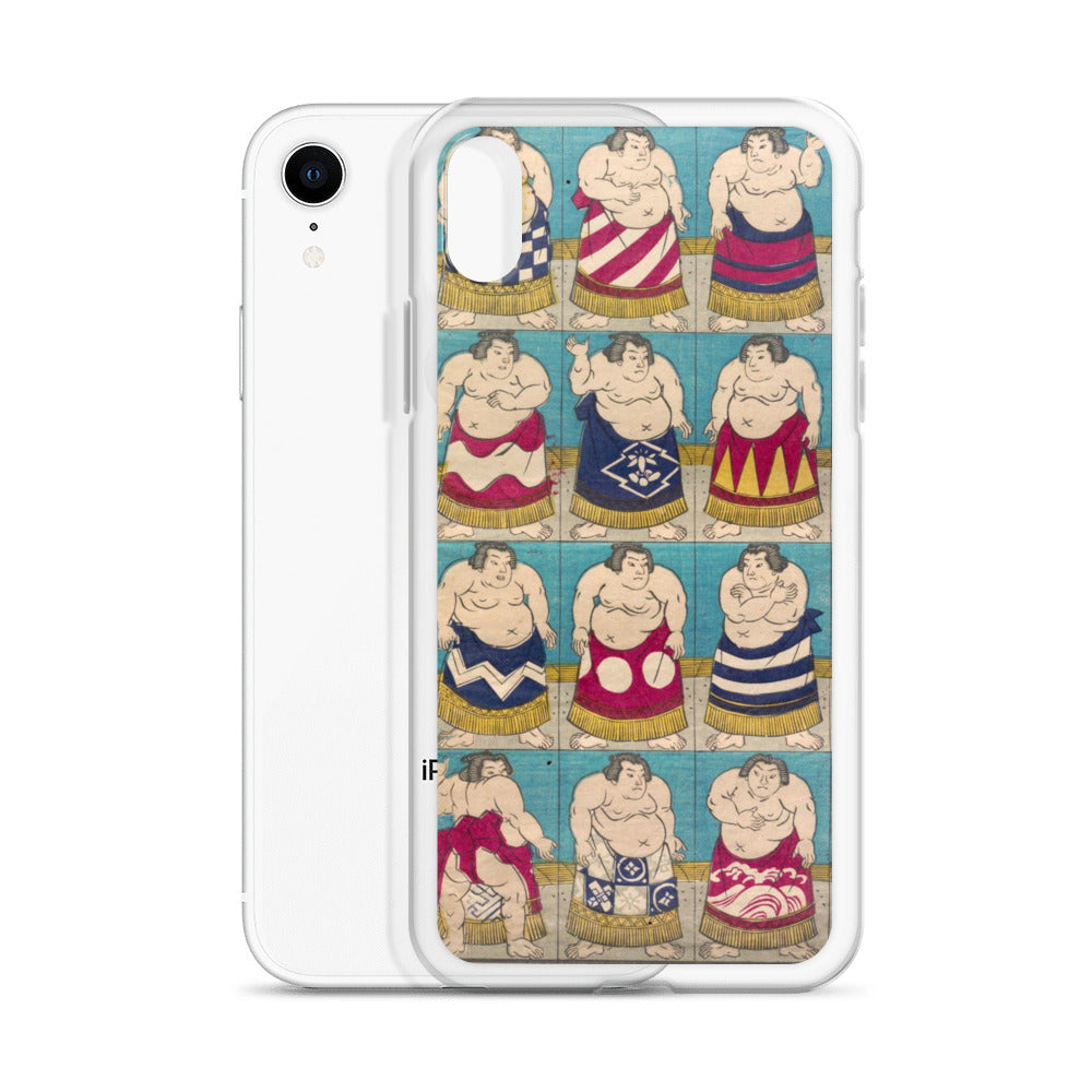 大正レトロ 相撲 iPhoneケース