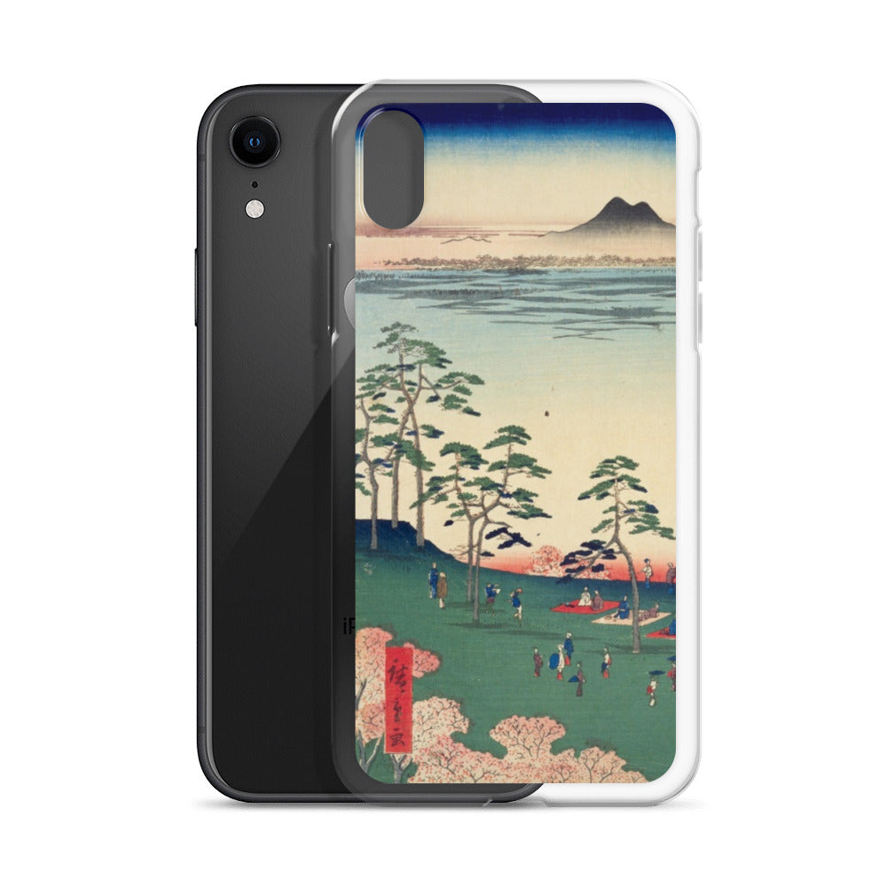 大正レトロ お花見 iPhoneケース