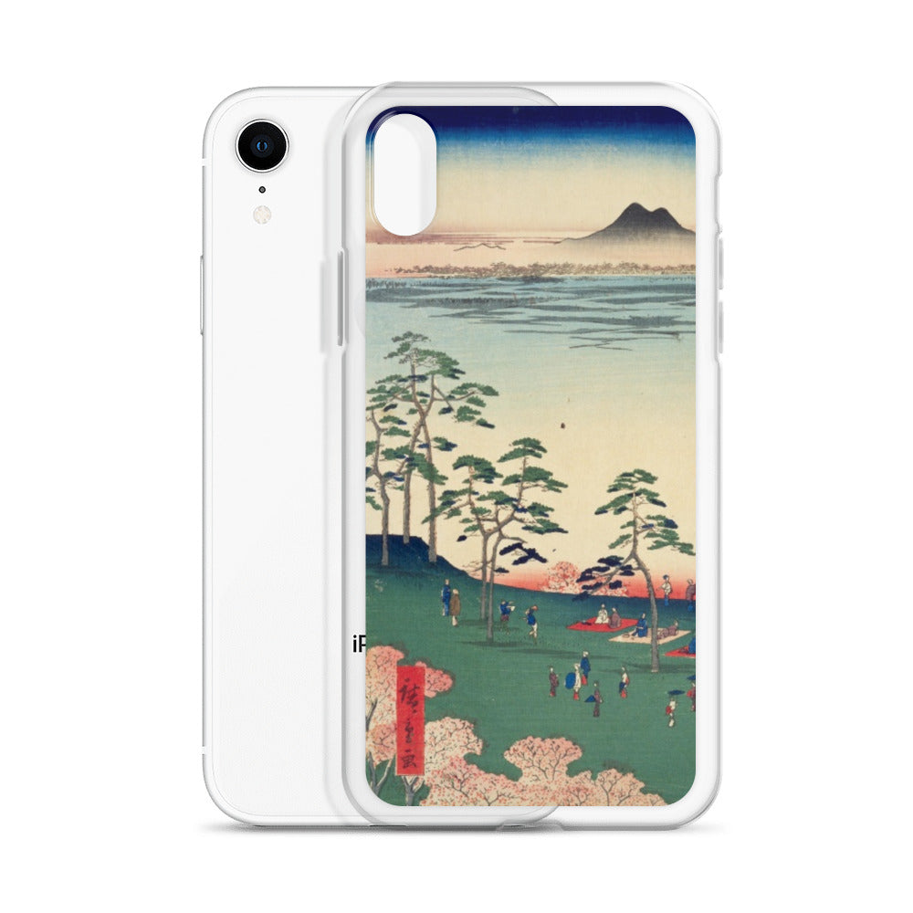 大正レトロ お花見 iPhoneケース