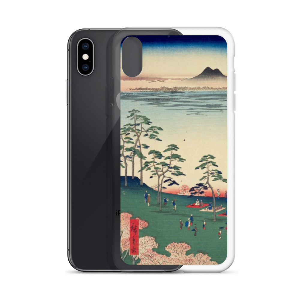 大正レトロ お花見 iPhoneケース