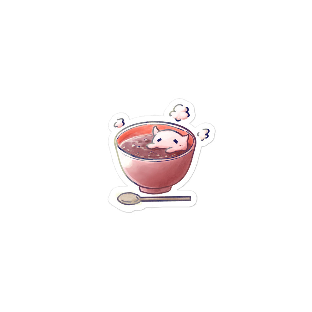 めんだこぜんざい ステッカー