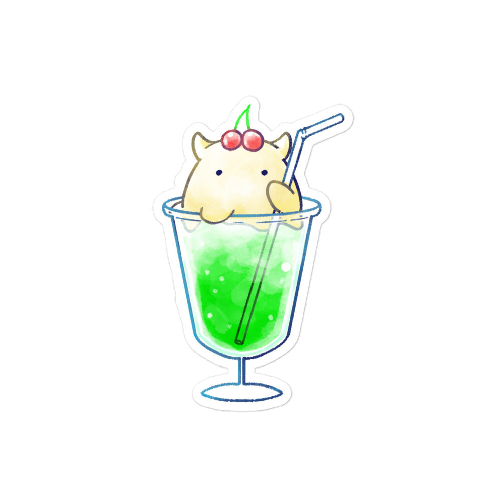 めんだこクリームソーダ ステッカー