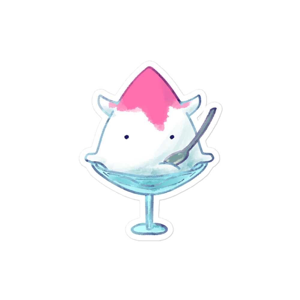 めんだこかき氷 ステッカー