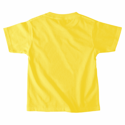 【キッズ】 にわとりさんとひよこの日光浴Tシャツ（イエロー）