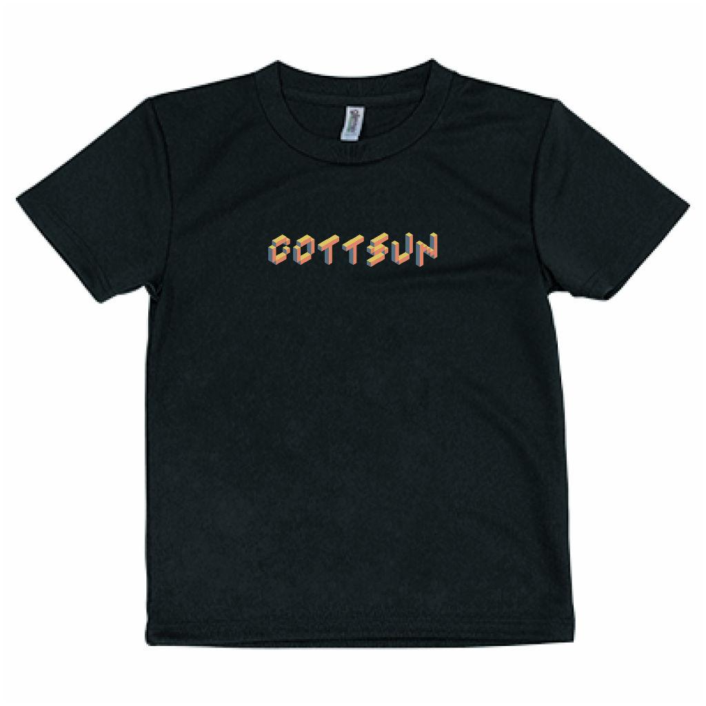 【キッズ】こっつんドライTシャツ（ブラック）