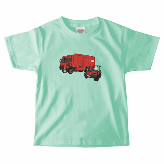 【キッズ】津波・大規模風水害対策車Tシャツ