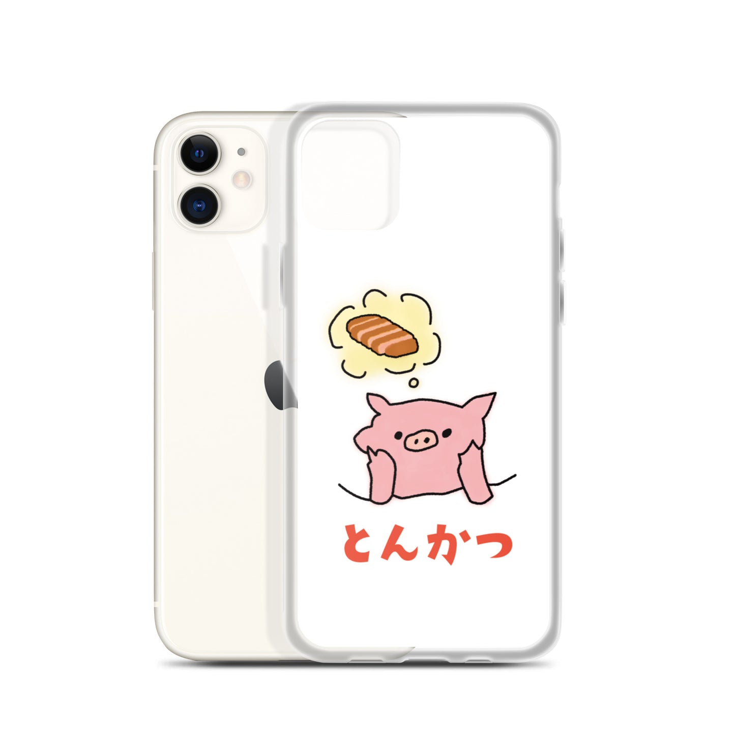 とんかつブタ iPhoneケース