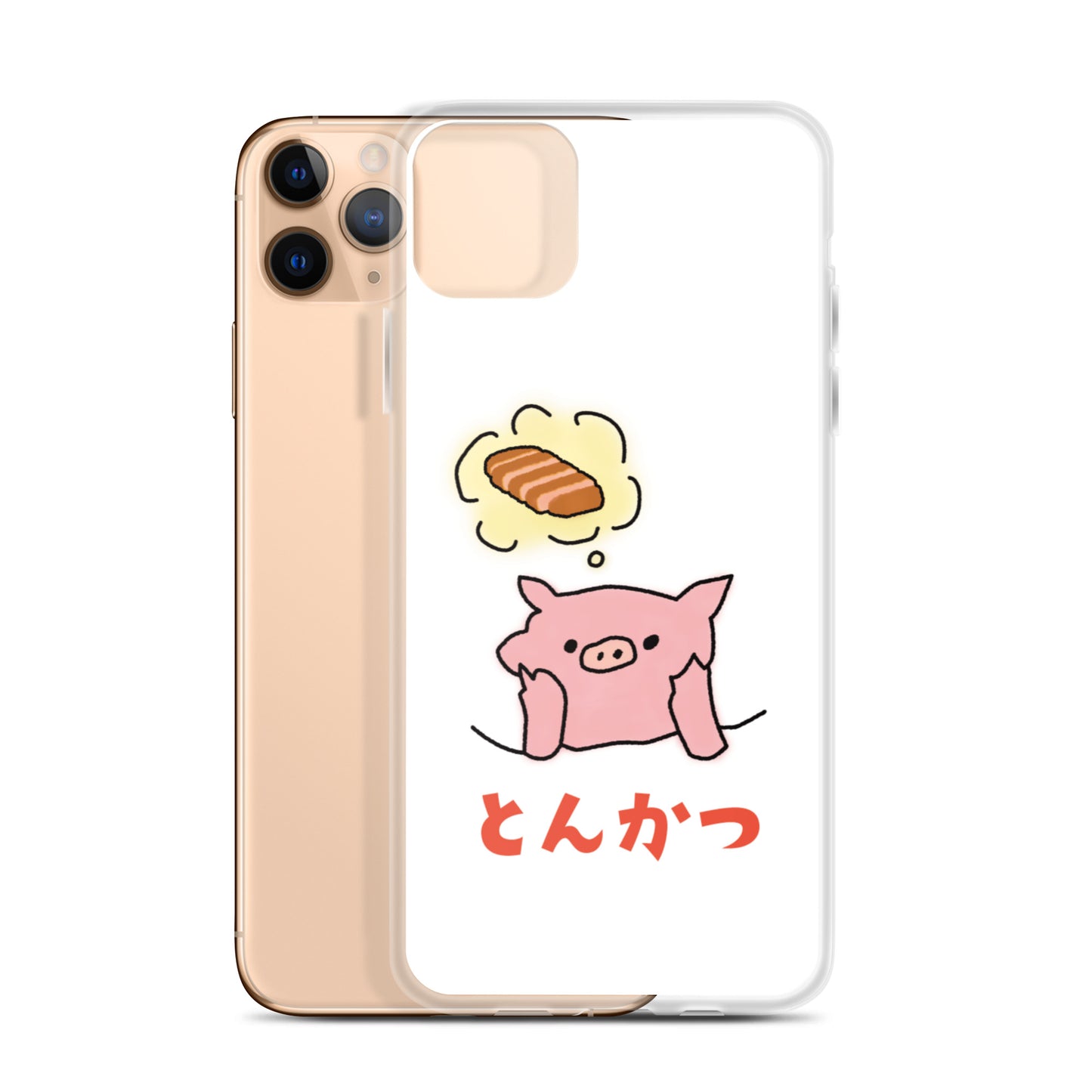 とんかつブタ iPhoneケース