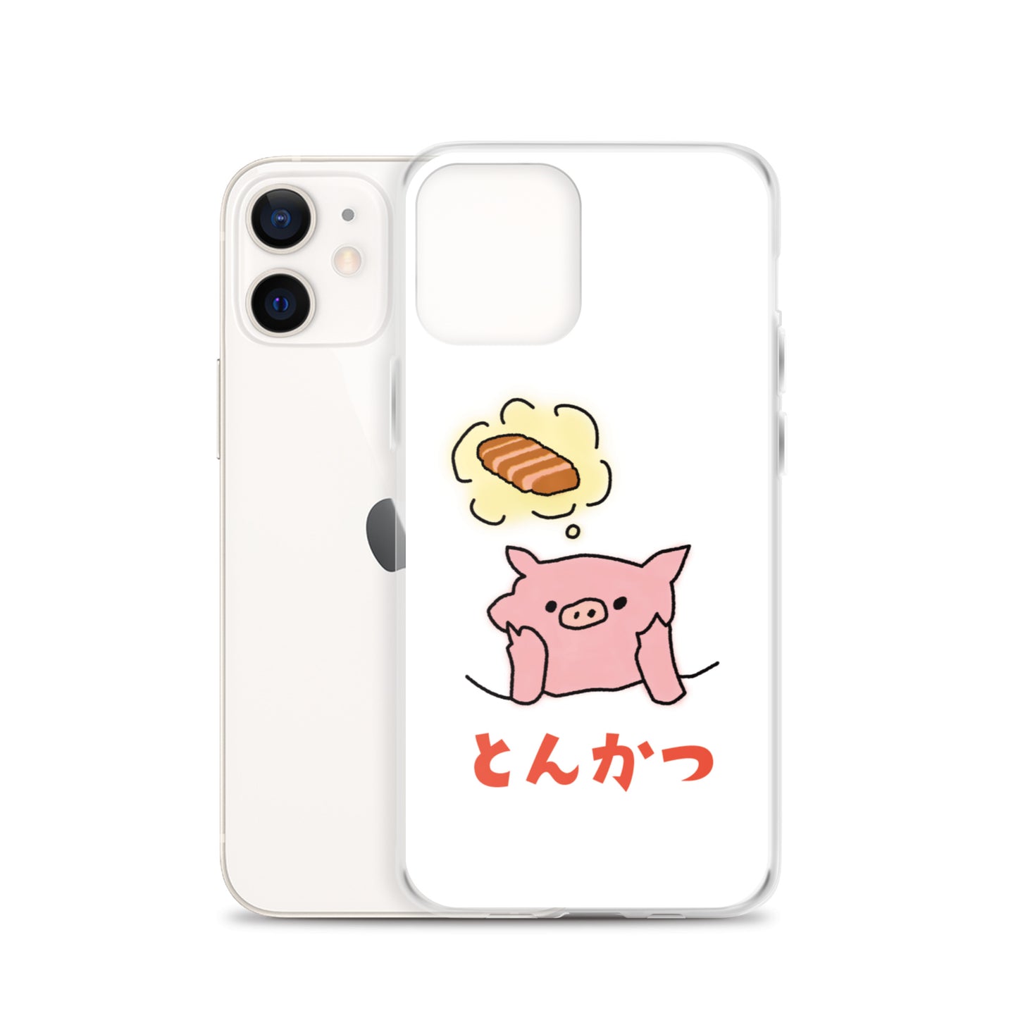 とんかつブタ iPhoneケース