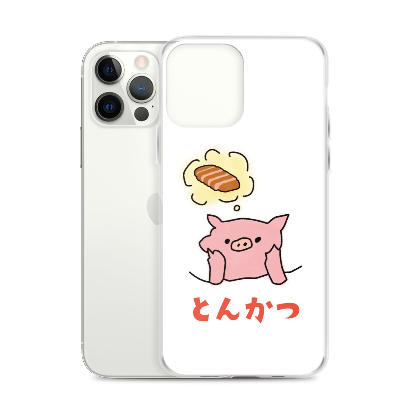 とんかつブタ iPhoneケース