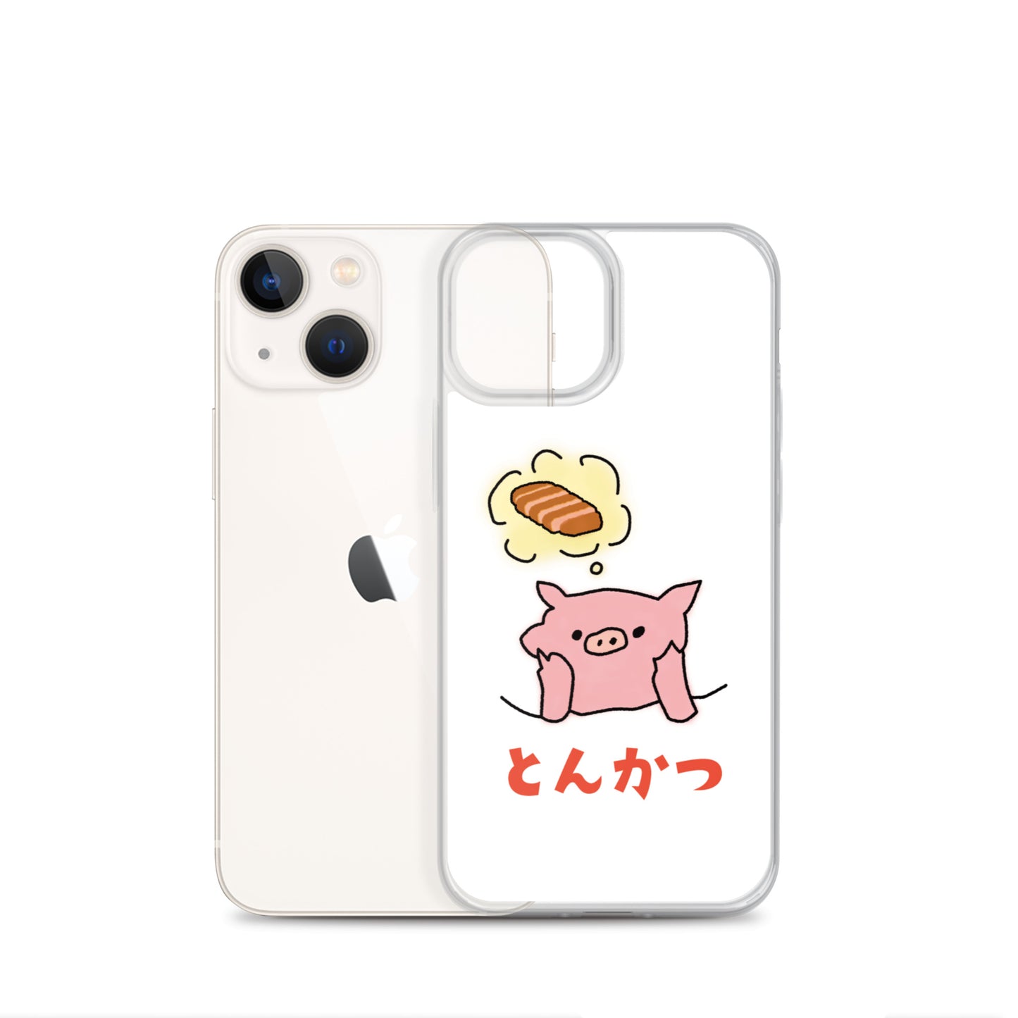 とんかつブタ iPhoneケース