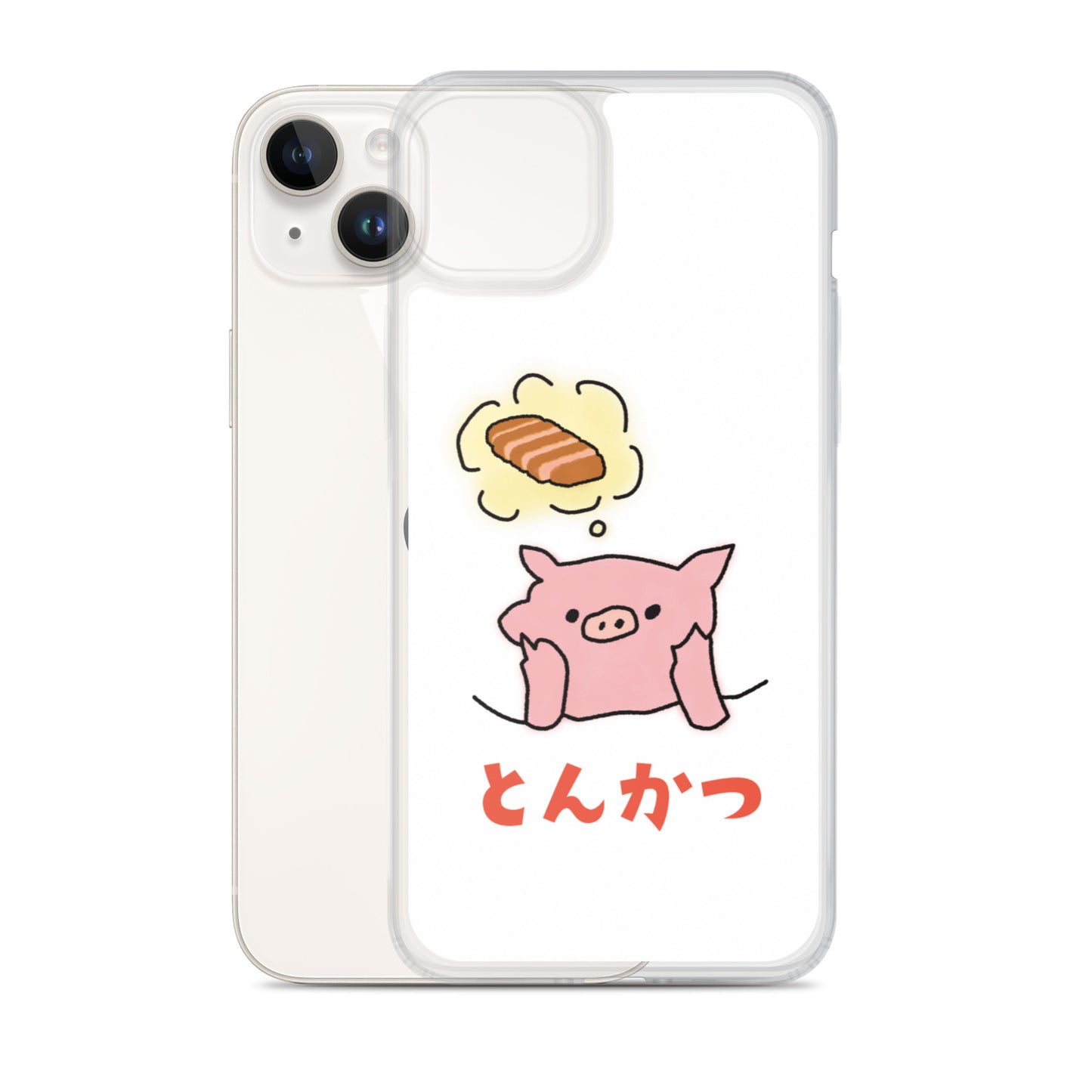 とんかつブタ iPhoneケース