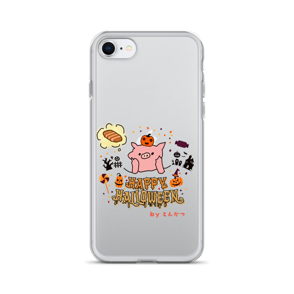 とんかつブタ ハロウィン iPhoneケース