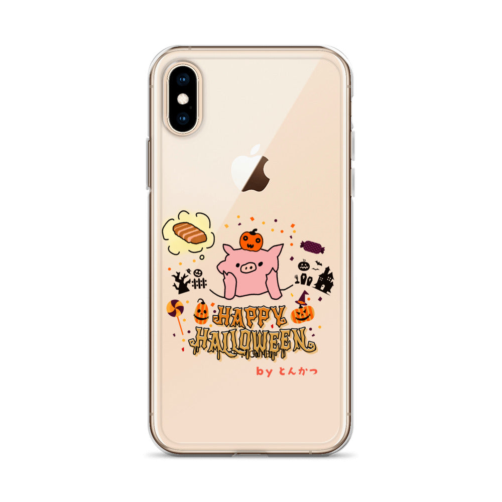 とんかつブタ ハロウィン iPhoneケース