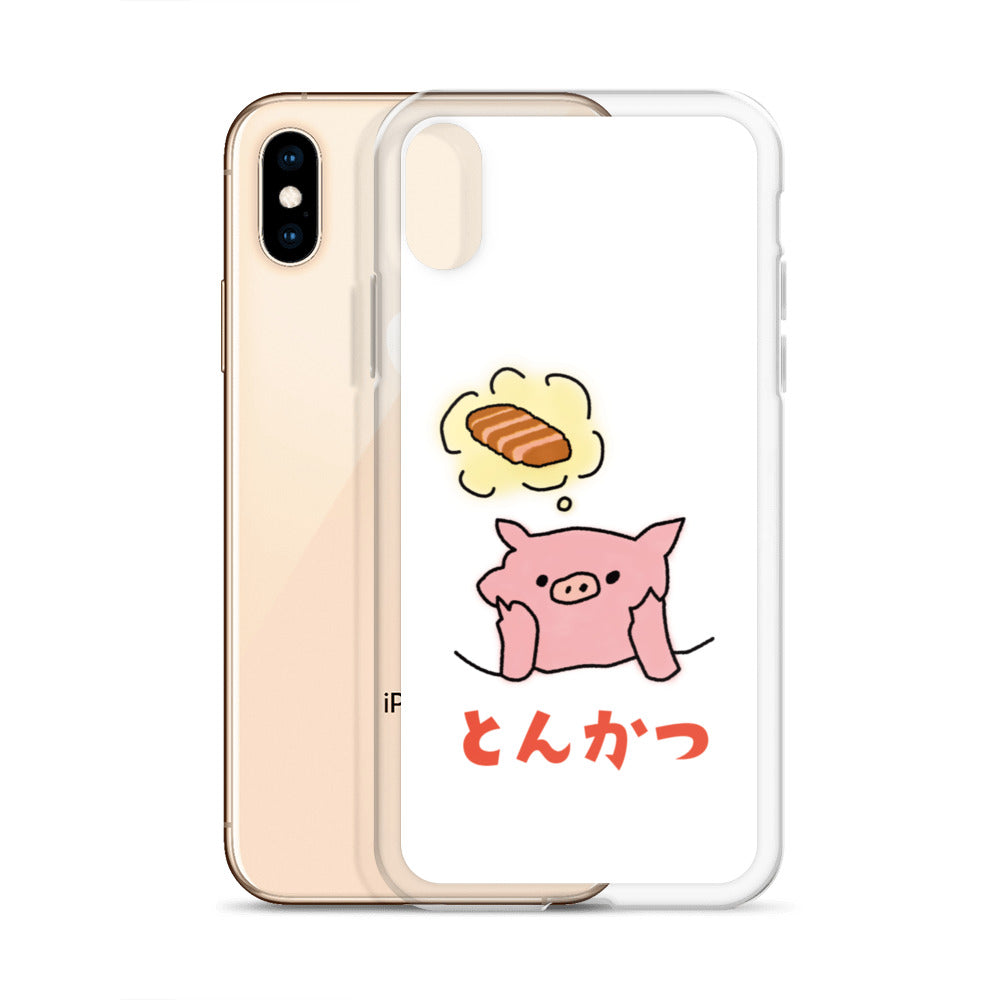 とんかつブタ iPhoneケース