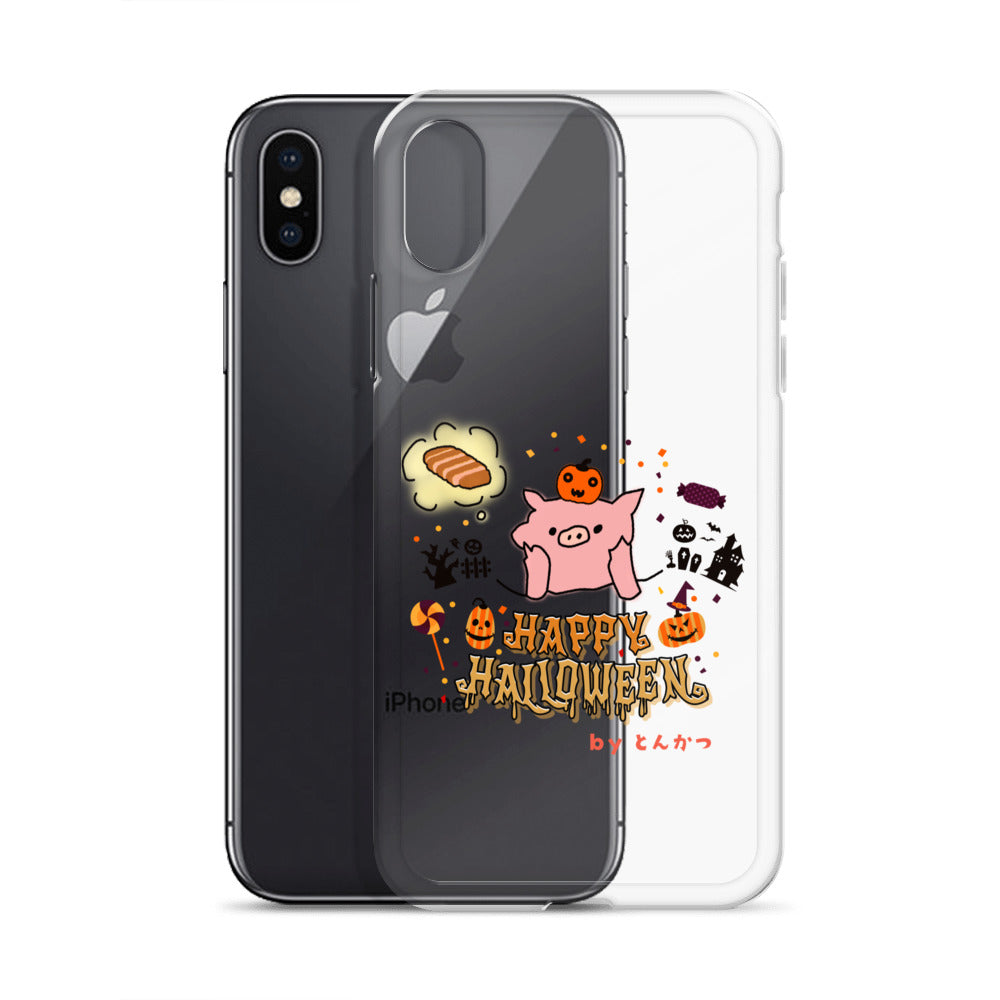 とんかつブタ ハロウィン iPhoneケース