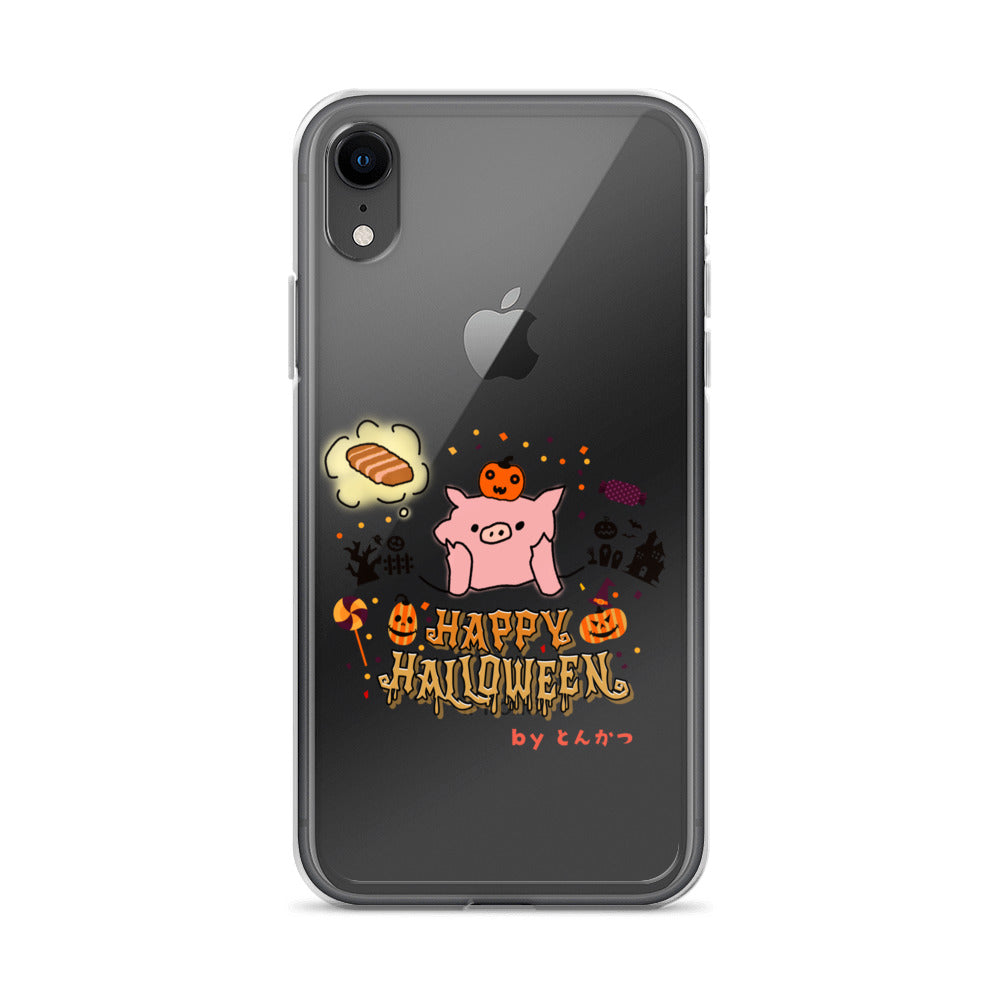 とんかつブタ ハロウィン iPhoneケース