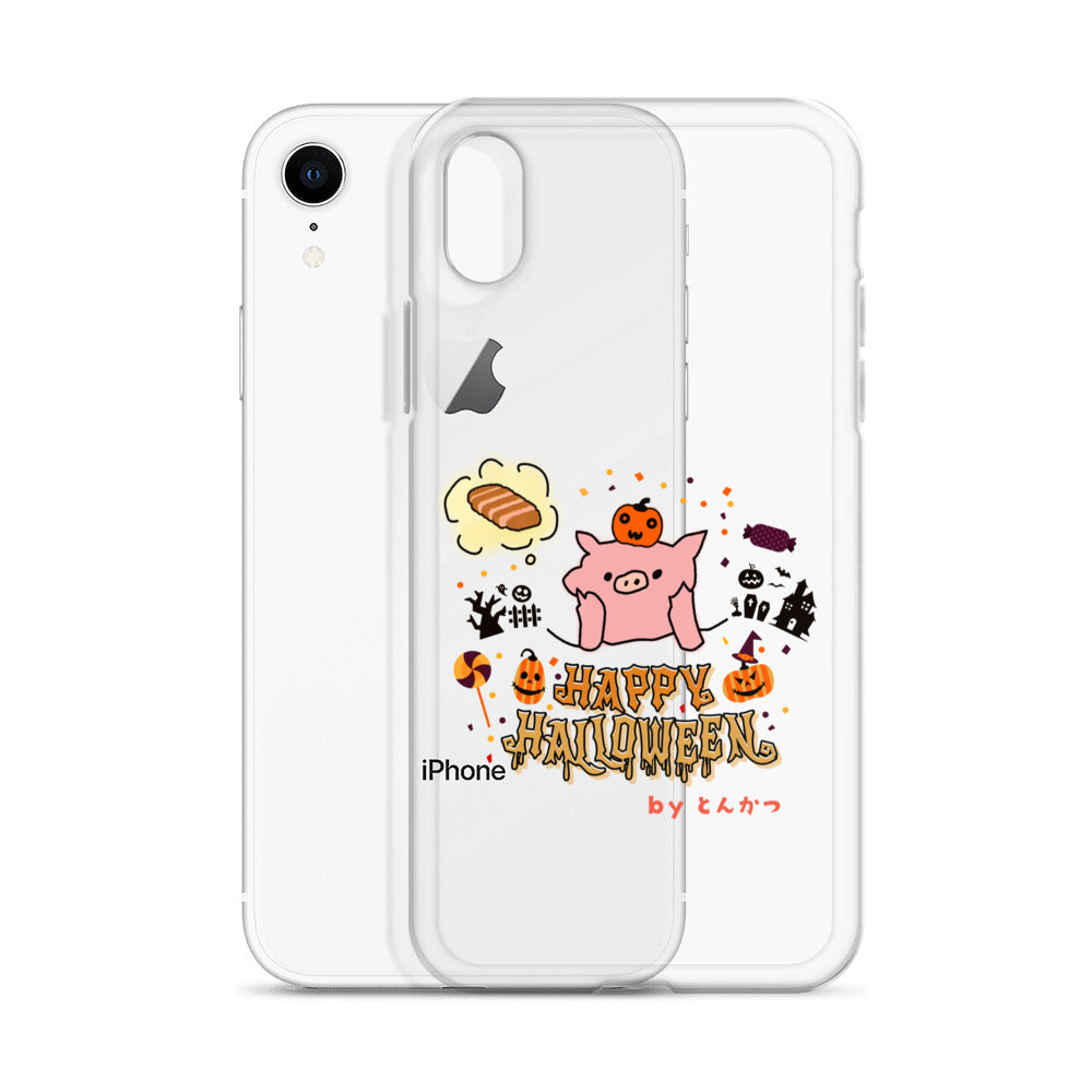 とんかつブタ ハロウィン iPhoneケース