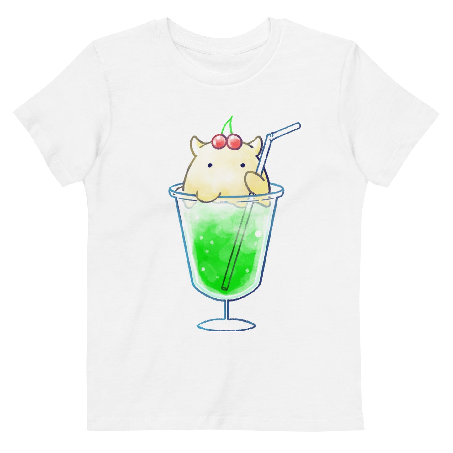 【キッズ】めんだこクリームソーダ  Tシャツ