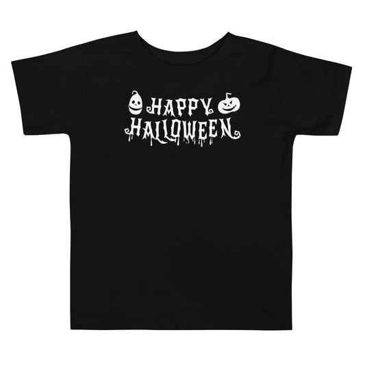 【キッズ】Happy Halloween T（white_logo）