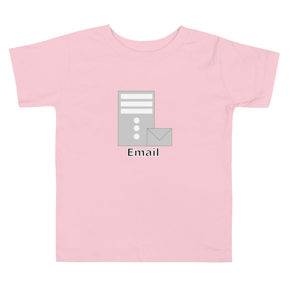 【キッズ】メールサーバアイコン全面 エンジニアTシャツ