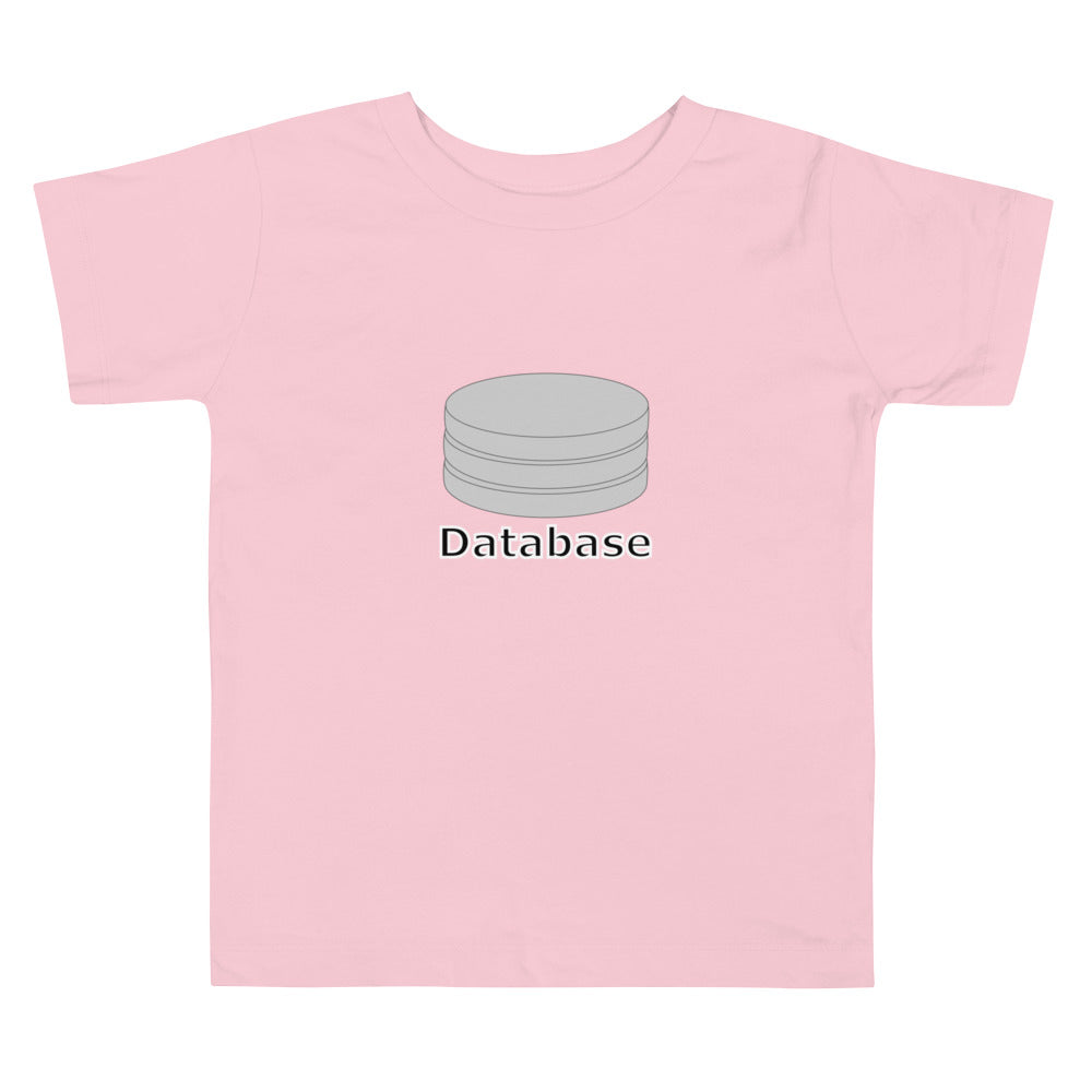 【キッズ】データベースサーバアイコン全面 エンジニアTシャツ