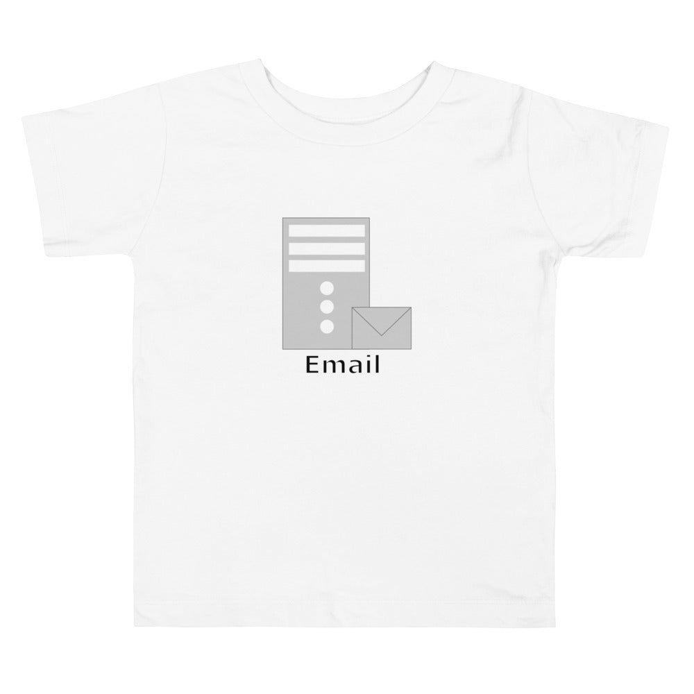 【キッズ】メールサーバアイコン全面 エンジニアTシャツ