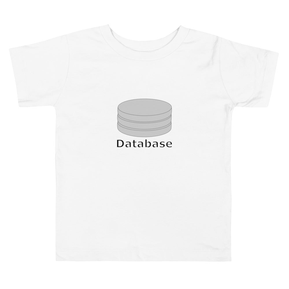 【キッズ】データベースサーバアイコン全面 エンジニアTシャツ