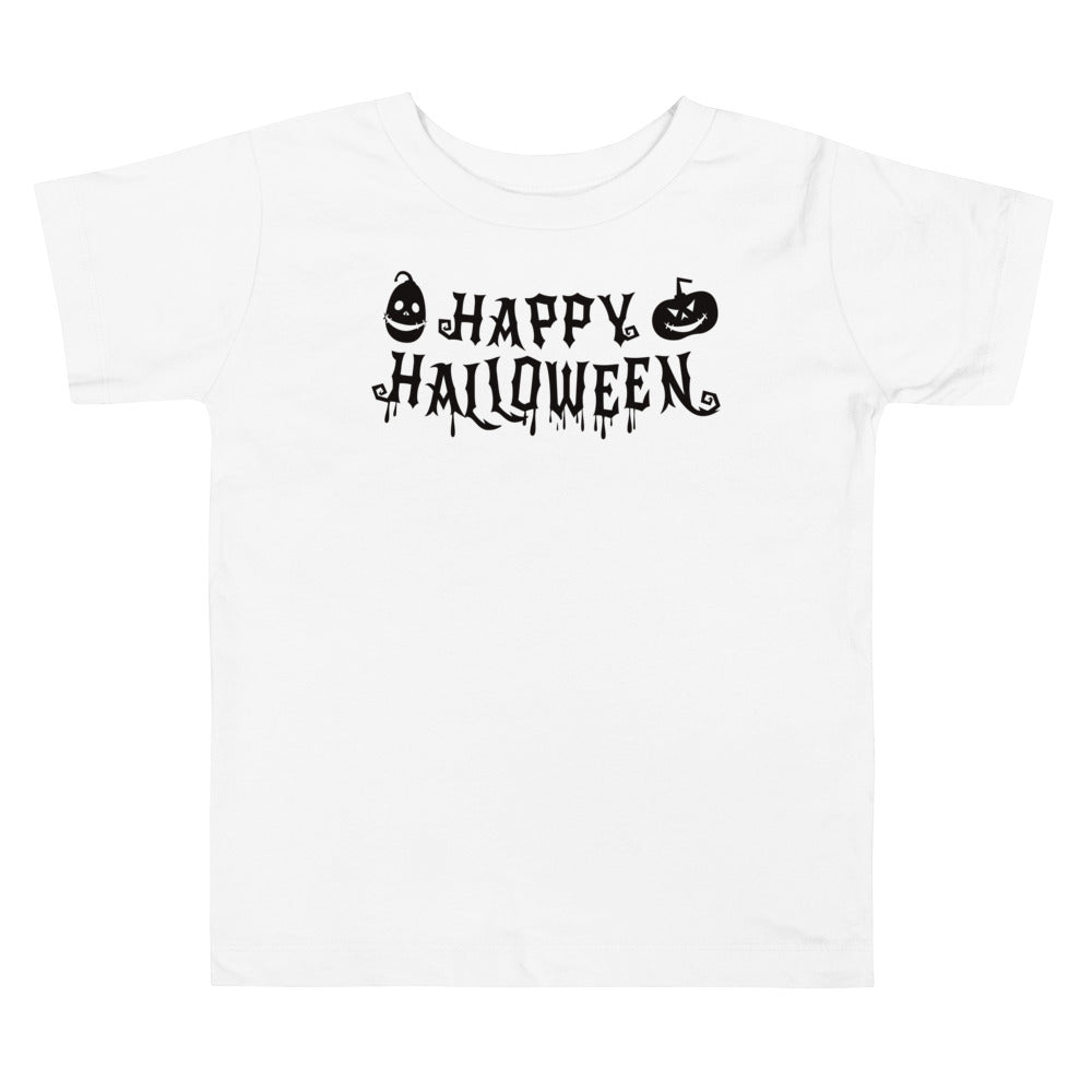 【キッズ】Happy Halloween T（black_logo）