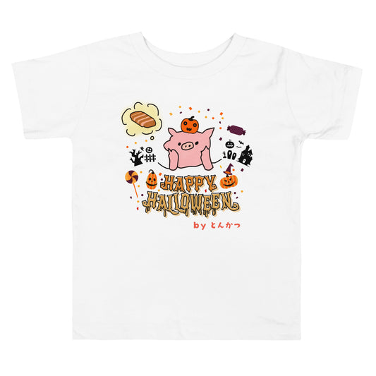 【キッズ】とんかつブタ ハロウィンTシャツ