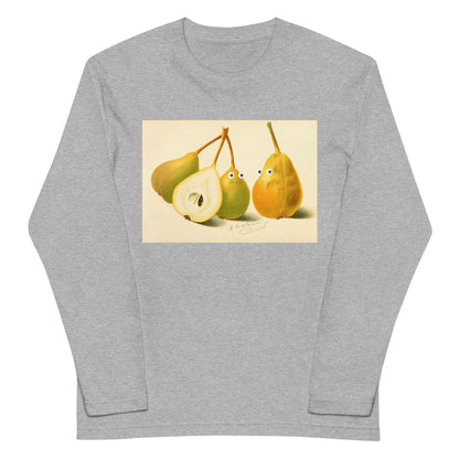 ラフランス（洋梨） 長袖Tシャツ