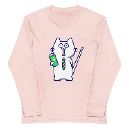 ゲーミング激務猫（HIGHモード） 長袖Tシャツ