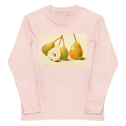 ラフランス（洋梨） 長袖Tシャツ