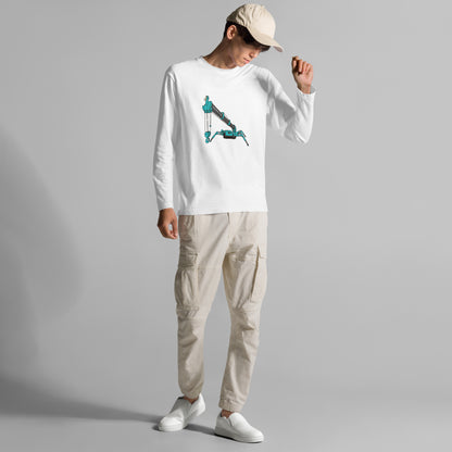 カニクレーン長袖Tシャツ