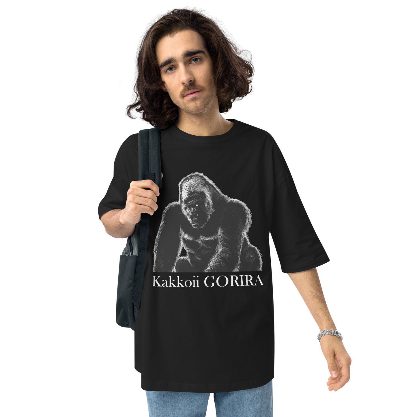 カッコイイゴリラ ビッグシルエット Tシャツ