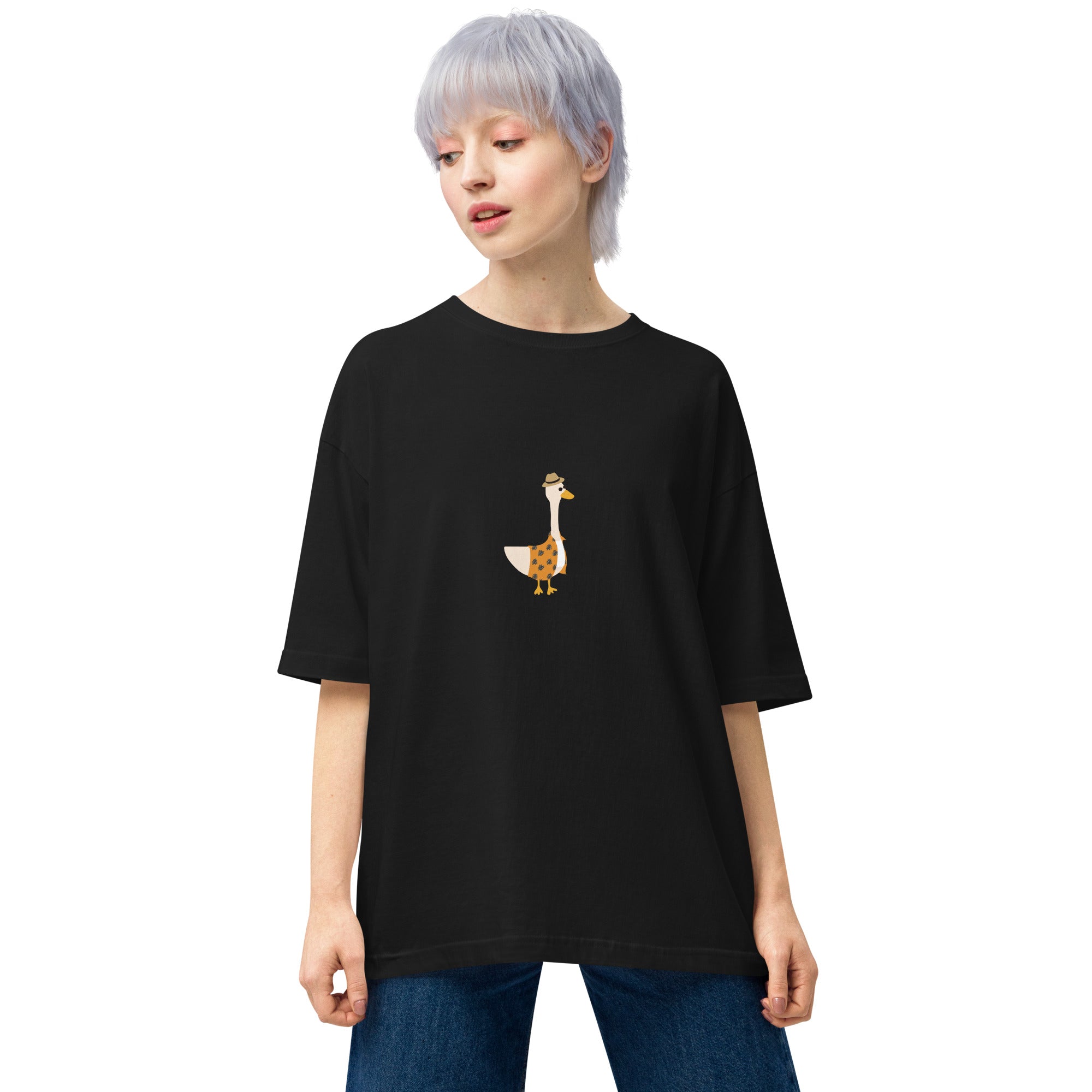 アロハシャツなアヒルさんTシャツ（ビッグシルエット） – こっ