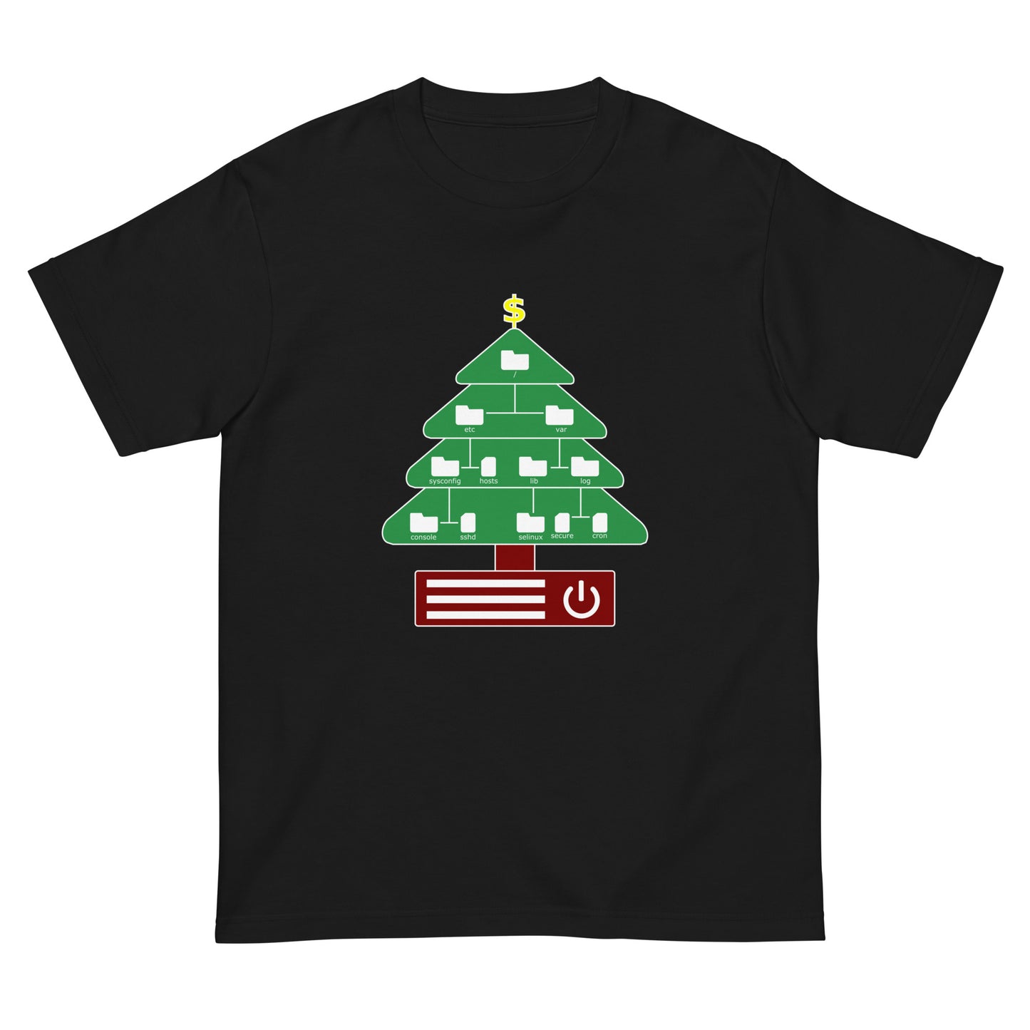 ディレクトリクリスマスツリー(仕様：カラフル) エンジニアTシャツ