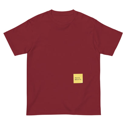 付箋Tシャツ（実は今日…）